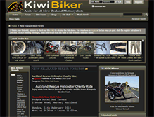 Tablet Screenshot of kiwibiker.co.nz